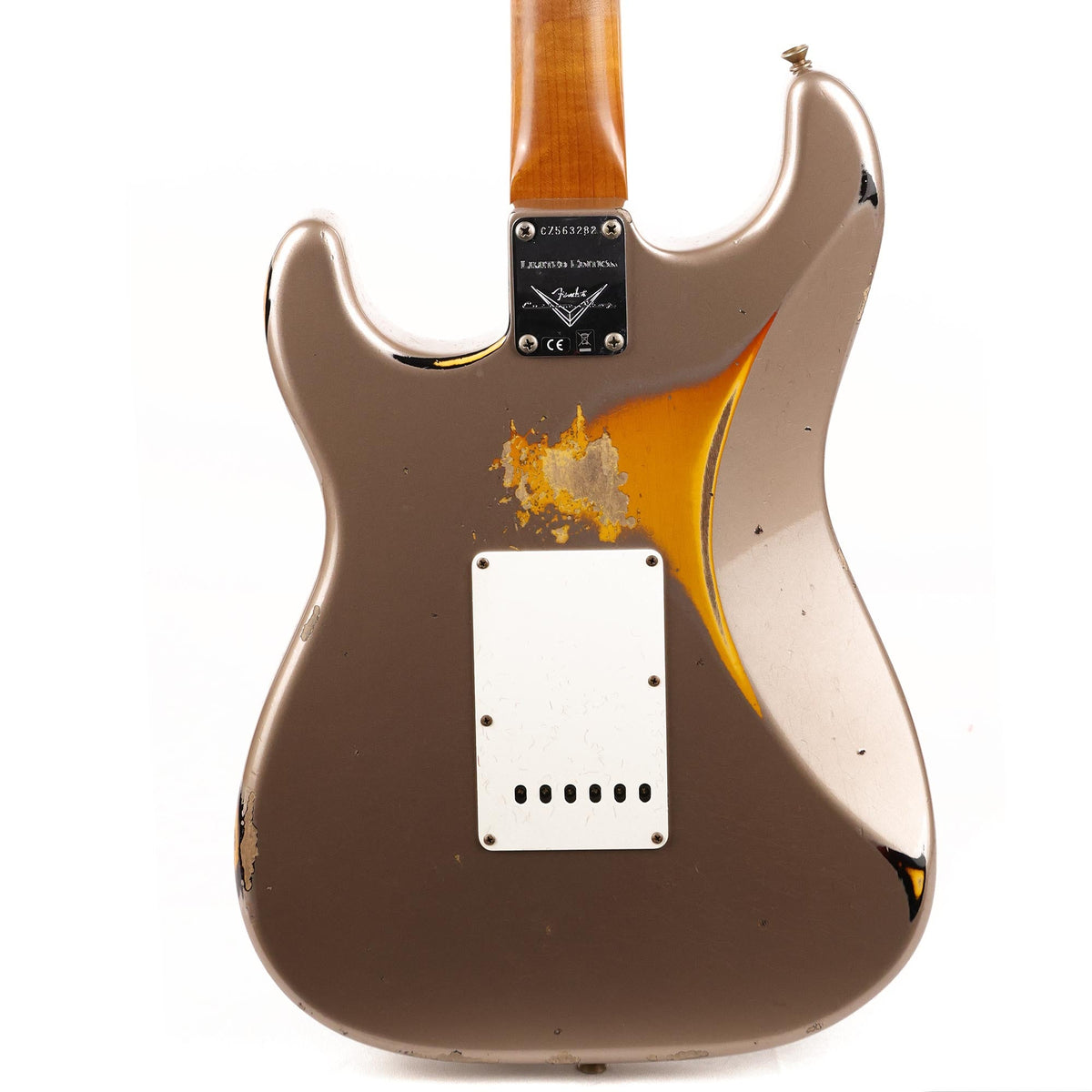 Fender Custom Shop Limited Edition 1961 Stratocaster Heavy Relic Shoreline Gold over 3-Tone Sunburst Used — 6