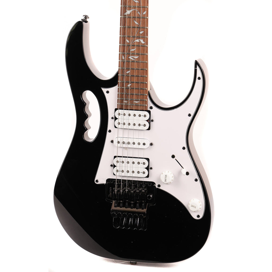 Ibanez JEMJR Guitar Black | The Music Zoo