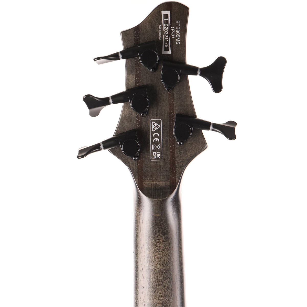 Ibanez BTB 5-String BTB805MS Bass Workshop Transparent Grey Flat — 5