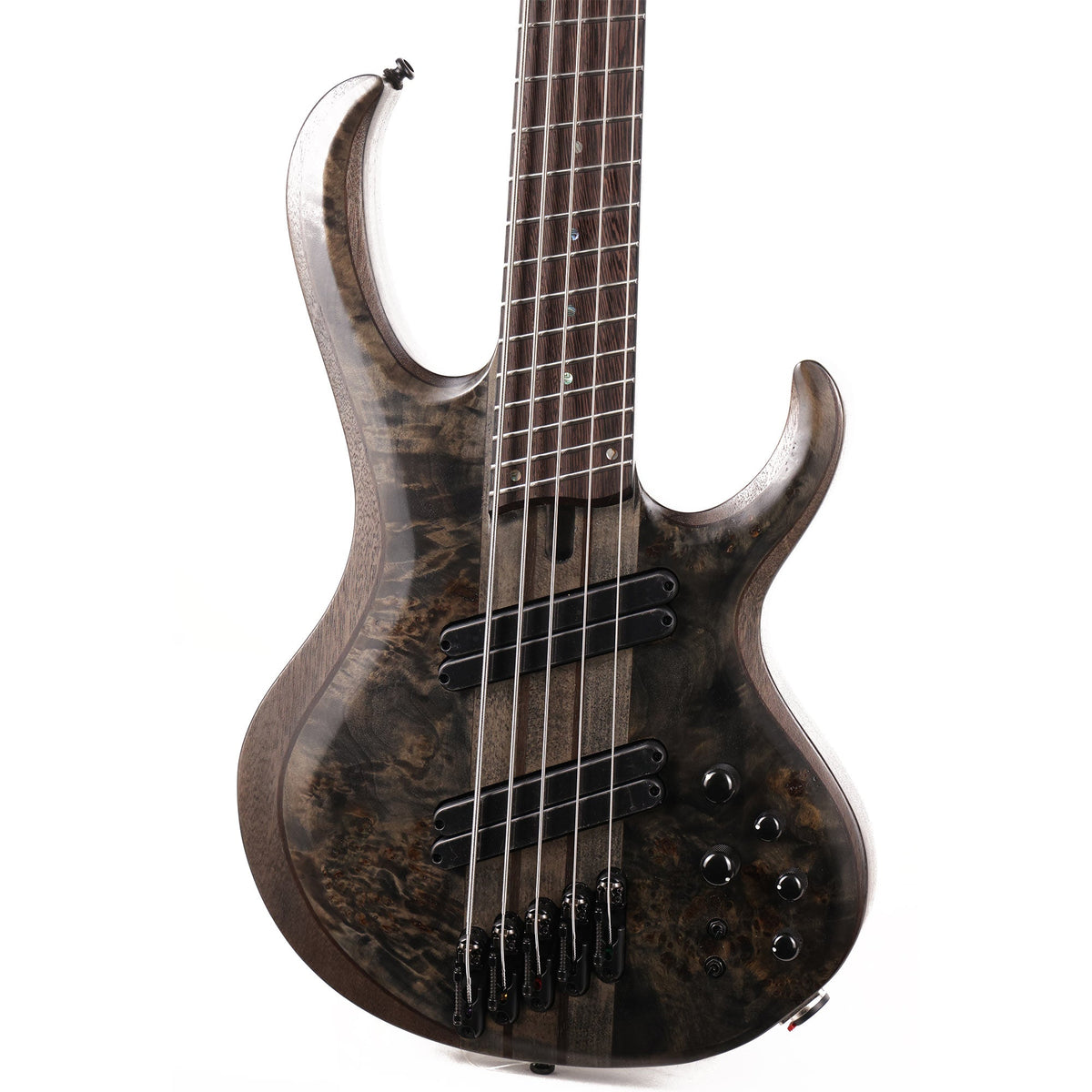 Ibanez BTB 5-String BTB805MS Bass Workshop Transparent Grey Flat — 7