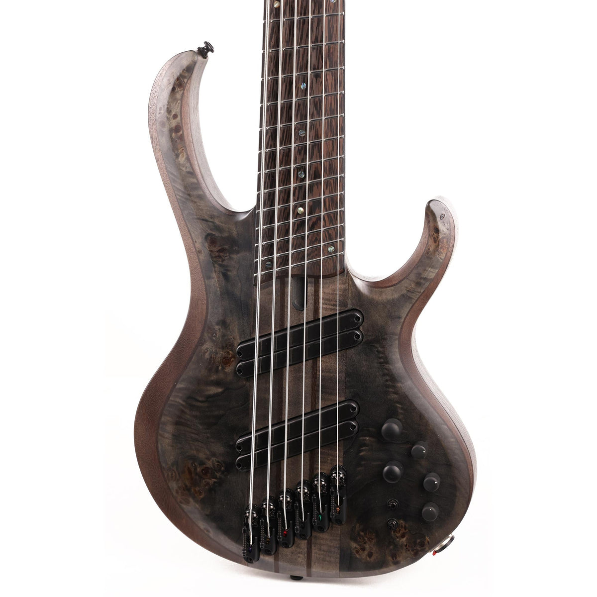 Ibanez BTB Premium 6-String BTB806MS Electric Bass Transparent Gray Flat — 7