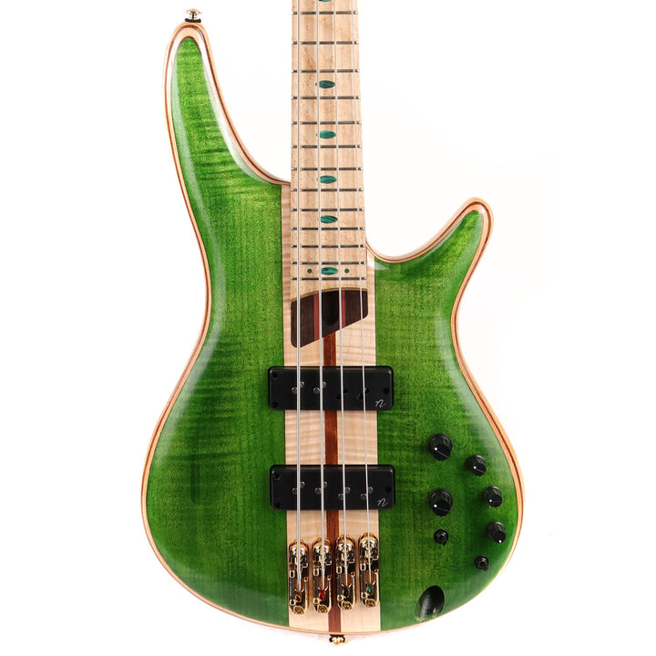 Ibanez Premium SR4FMDX 4-String Bass Emerald Green Low Gloss
