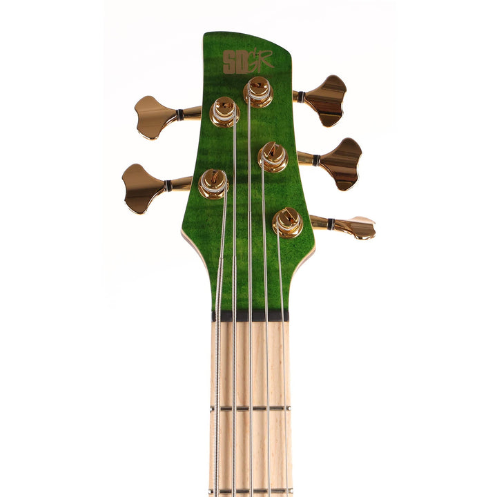 Ibanez Premium SR5FMDX 5-String Bass Emerald Green Low Gloss