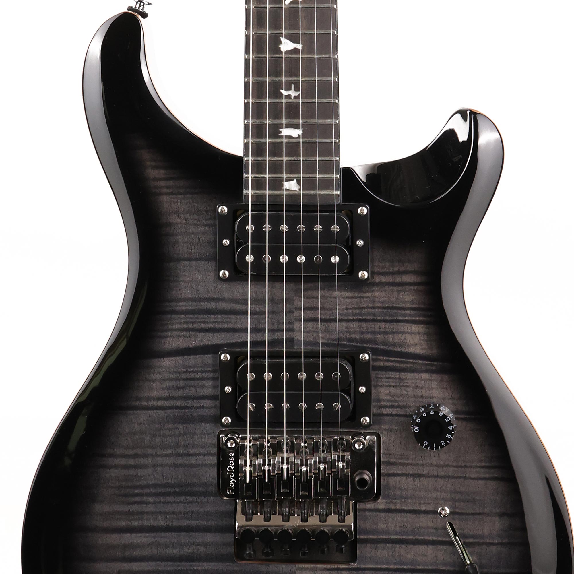 PRS SE Custom 24 Floyd Charcoal Burst | The Music Zoo