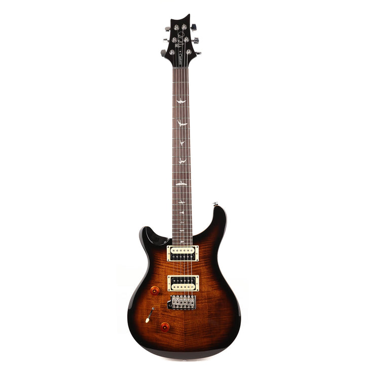 PRS SE Custom 24 Left-Handed Black Gold Sunburst Used