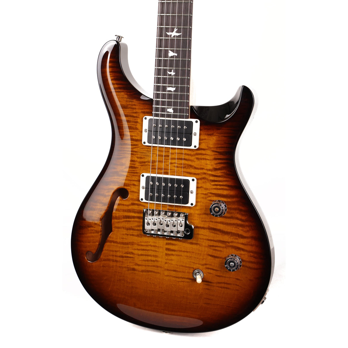 PRS CE24 Semi-Hollow Black Amber — 7