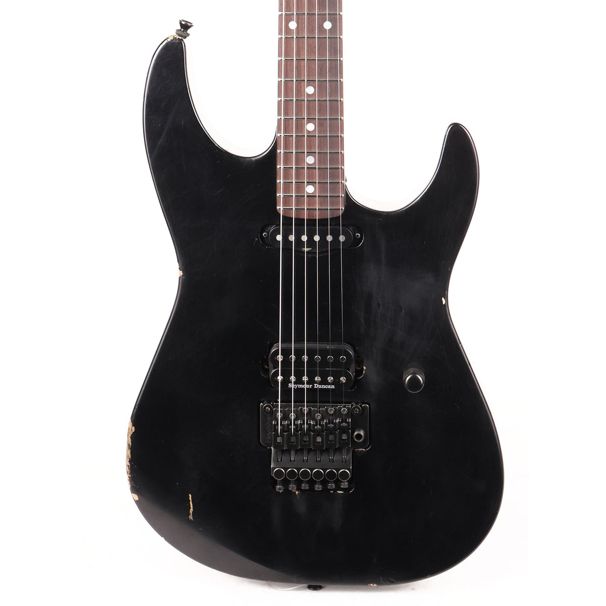 ESP Custom Shop George Lynch Tiger Distressed Black — 1