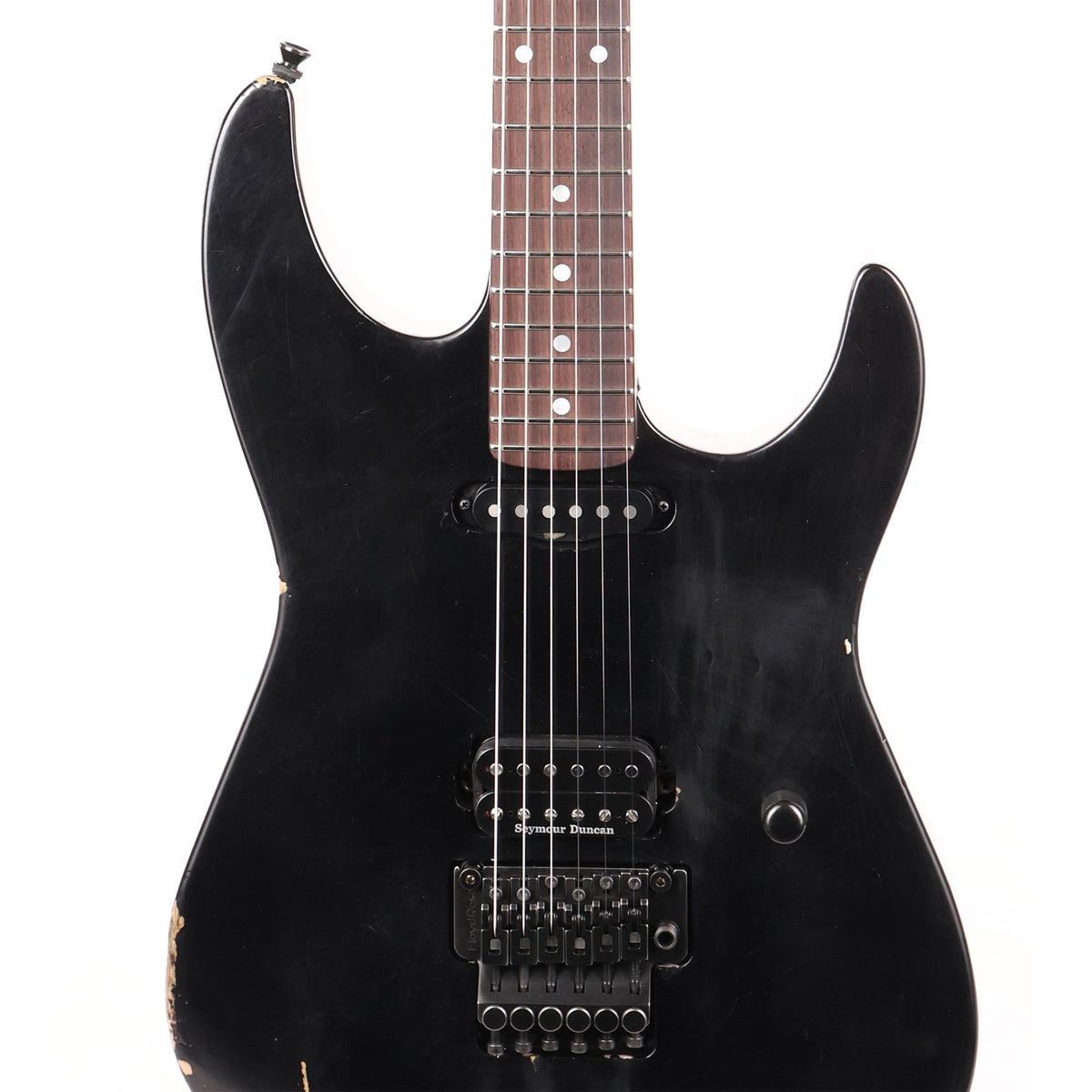 ESP Custom Shop George Lynch Tiger Distressed Black — 6