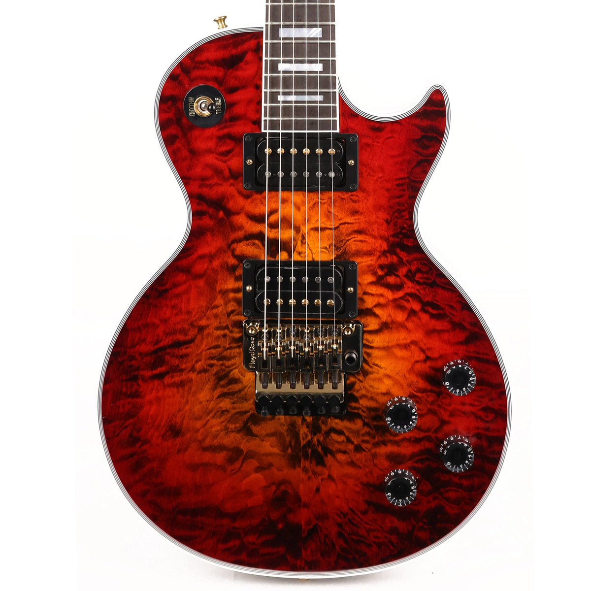 Gibson Custom Shop Les Paul Custom Axcess Made 2 Measure Bengal Burst 5A Top — 1