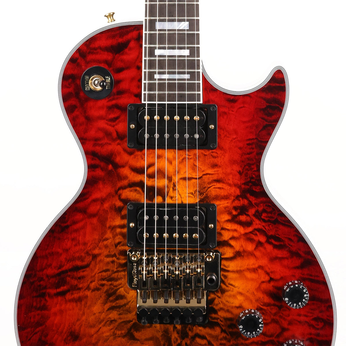 Gibson Custom Shop Les Paul Custom Axcess Made 2 Measure Bengal Burst 5A Top — 6
