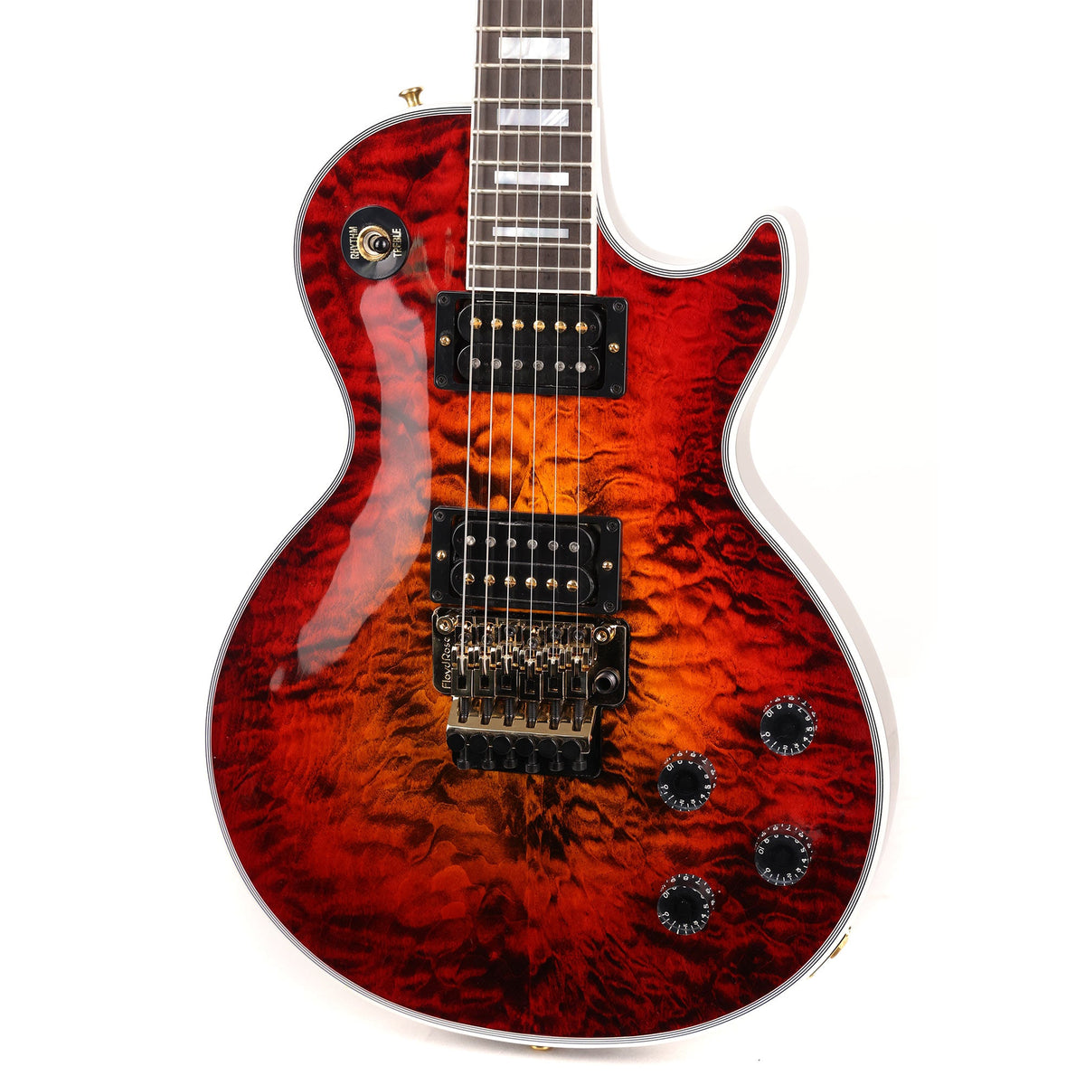 Gibson Custom Shop Les Paul Custom Axcess Made 2 Measure Bengal Burst 5A Top — 7