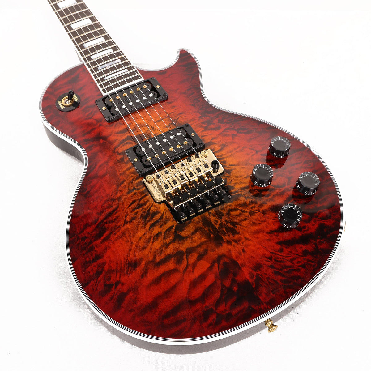 Gibson Custom Shop Les Paul Custom Axcess Made 2 Measure Bengal Burst 5A Top — 8