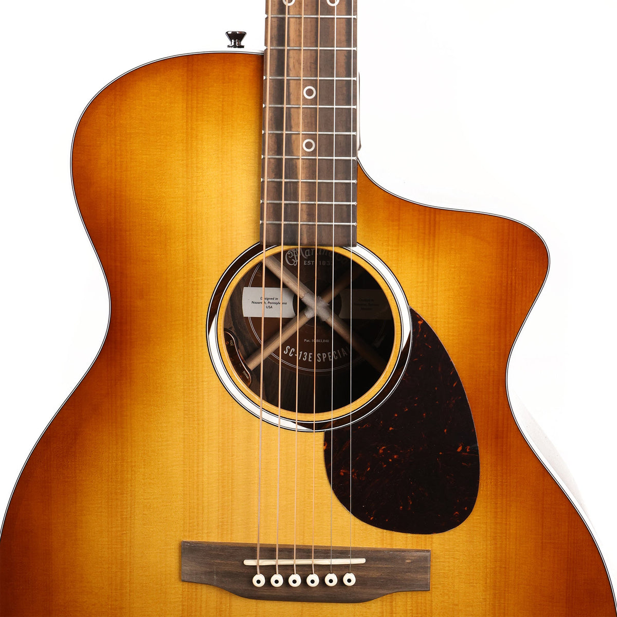 Martin SC-13E Special Burst Acoustic-Electric Ziricote — 6