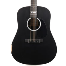 Martin DX Johnny Cash Acoustic-Electric Jett Black As-Is Top Crack