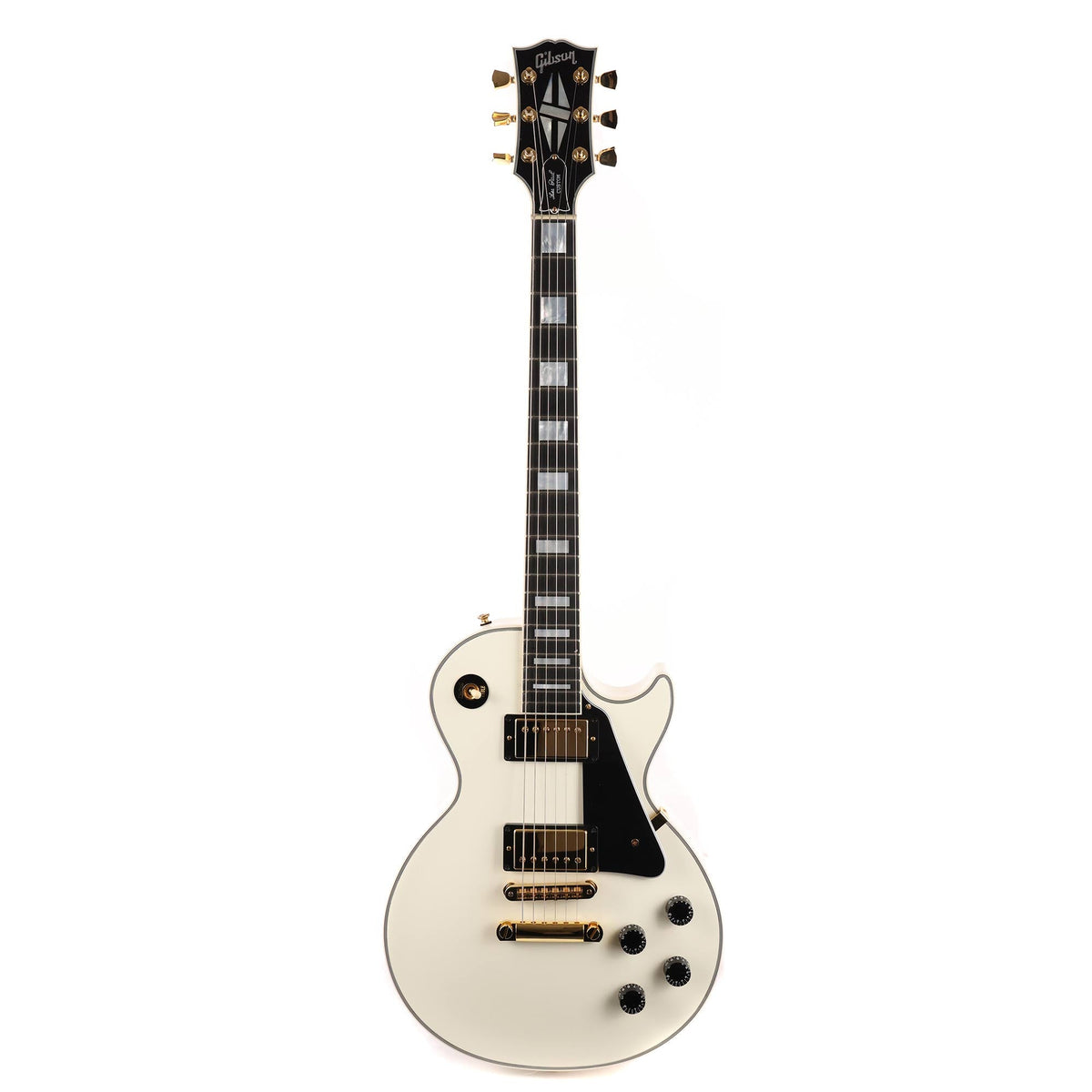 Gibson Custom Shop Les Paul Custom Alpine White Headstock Repair — 2