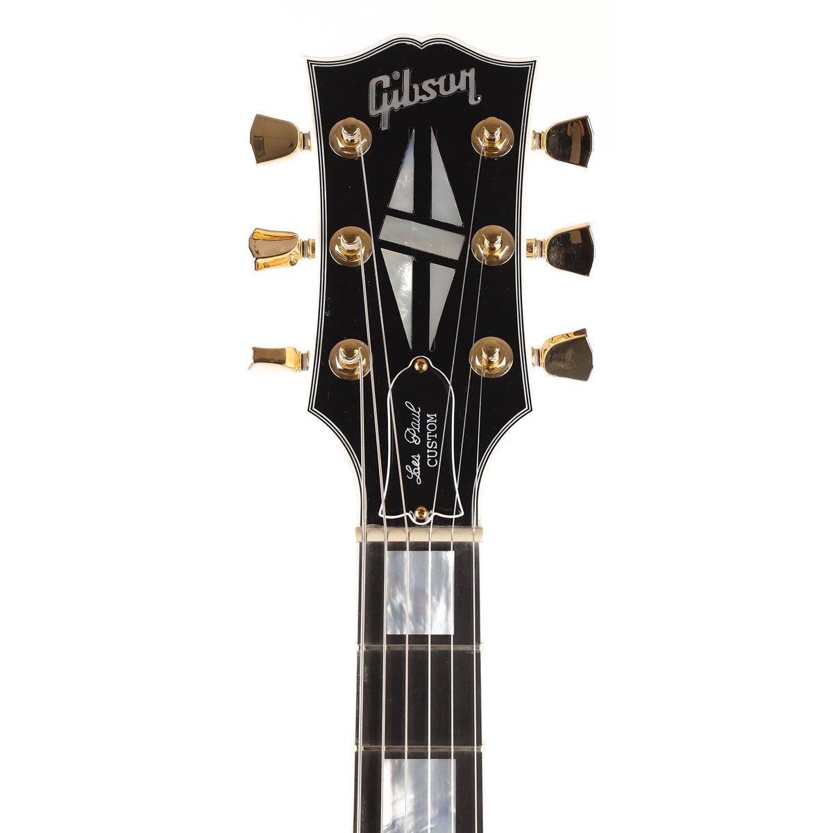 Gibson Custom Shop Les Paul Custom Alpine White Headstock Repair — 4
