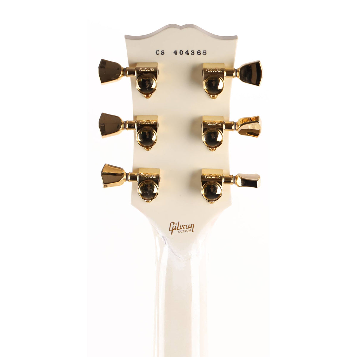 Gibson Custom Shop Les Paul Custom Alpine White Headstock Repair — 5