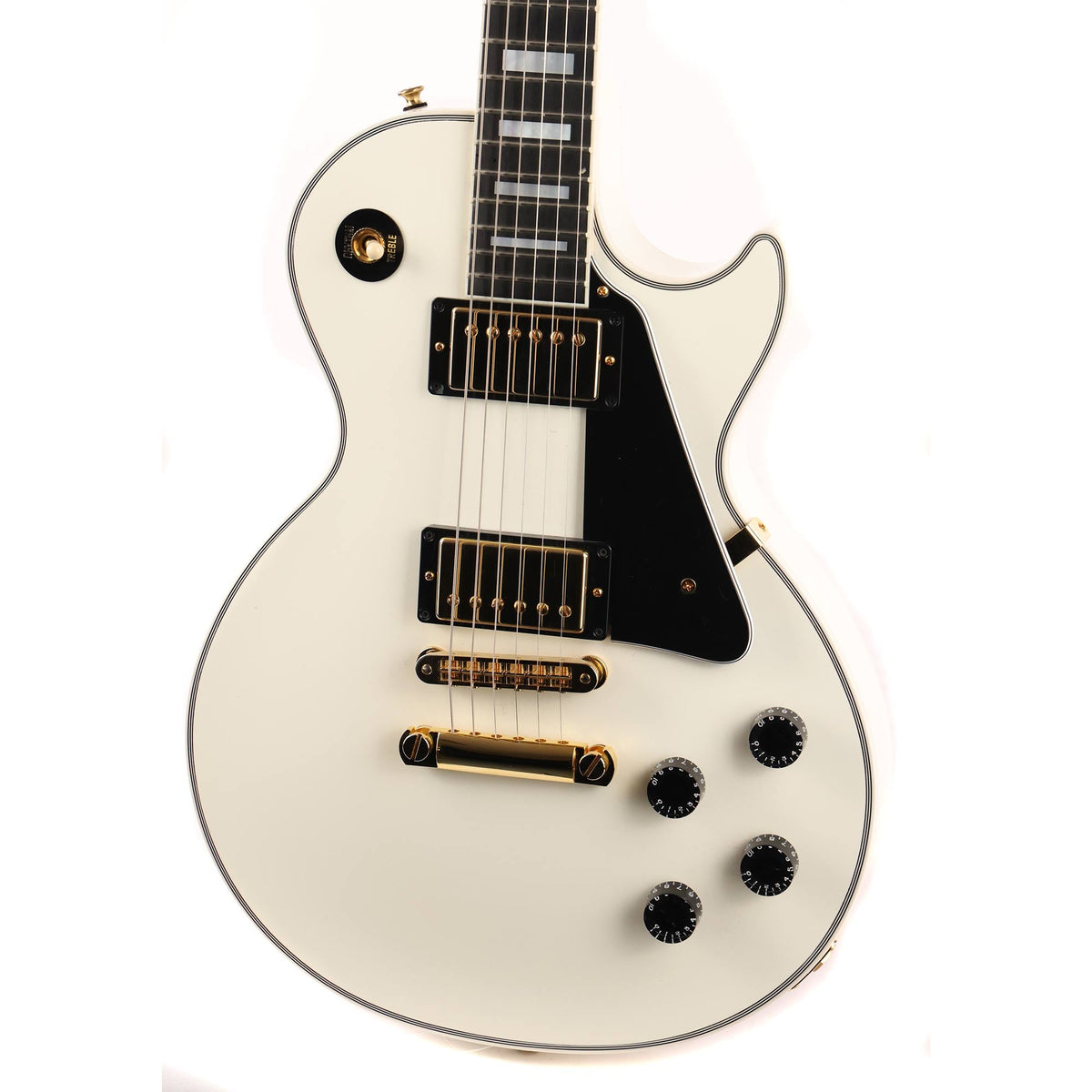 Gibson Custom Shop Les Paul Custom Alpine White Headstock Repair — 7