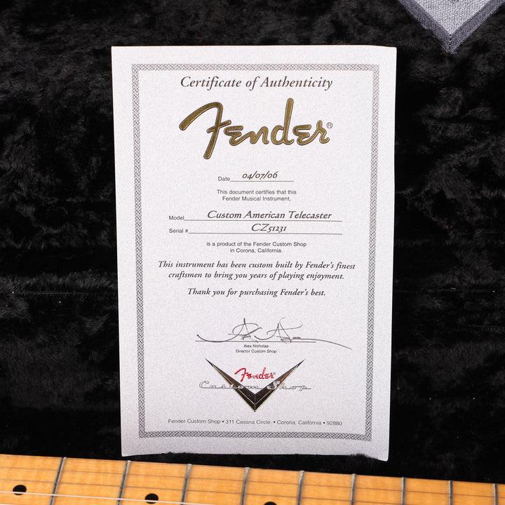 Fender Custom Shop Custom American Telecaster Natural 2006