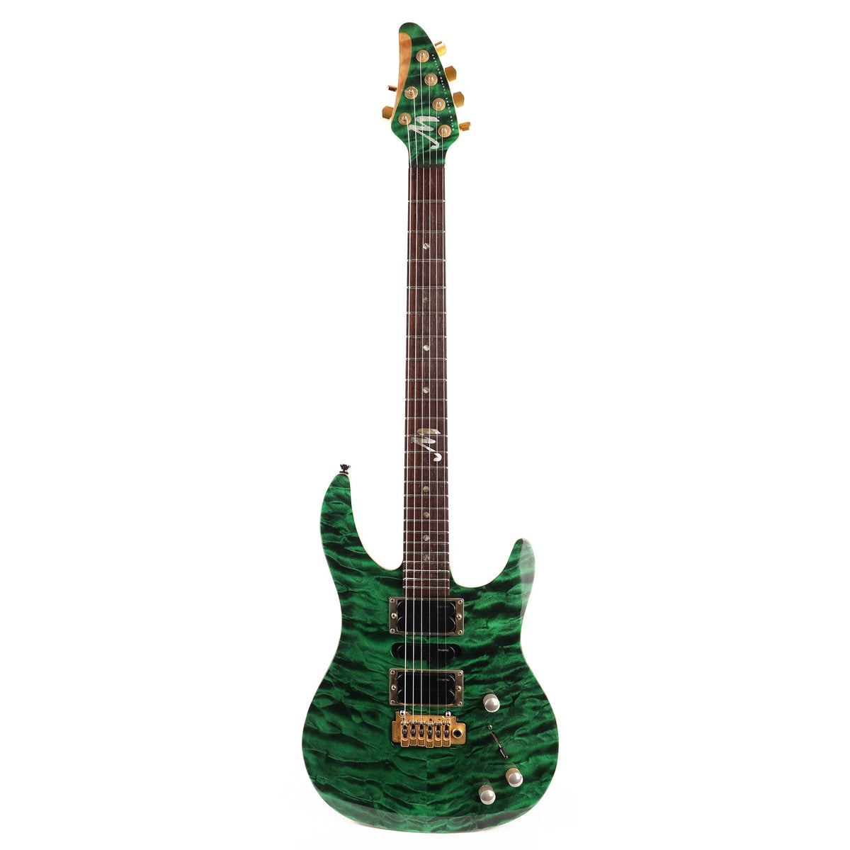 Brian Moore MC1P Piezo Transparent Green Quilt Top — 2