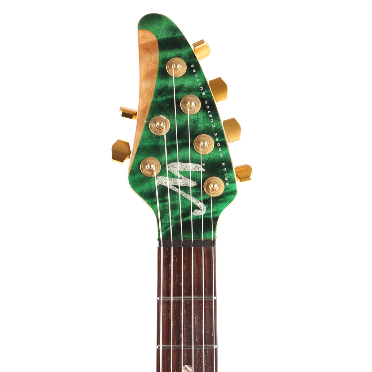 Brian Moore MC1P Piezo Transparent Green Quilt Top — 4