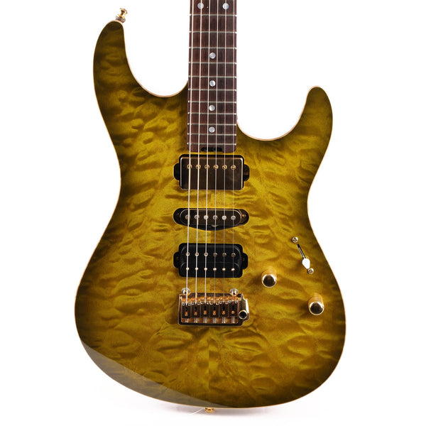 ESP Custom Shop Limited Edition Snapper Ivy Green Quilt Top Used