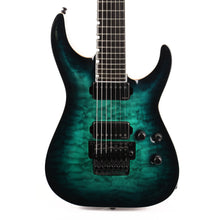 ESP E-II Horizon FR-7 Black Turquoise Burst Used