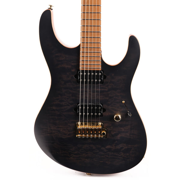 Suhr Modern Quilt Top Trans Black Burst Used