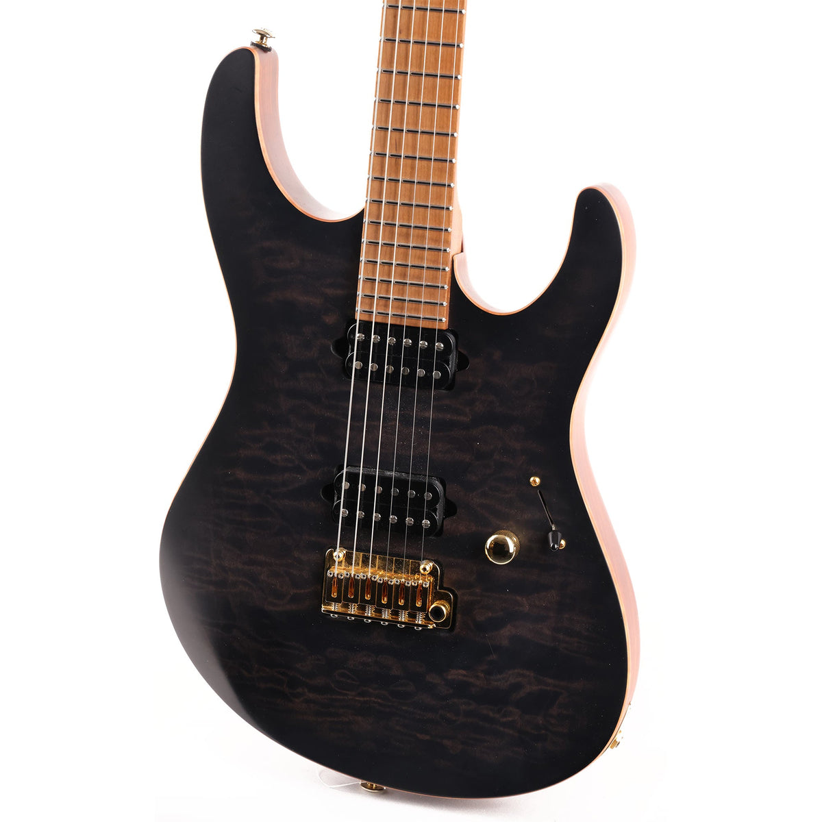 Suhr Modern Quilt Top Trans Black Burst Used — 7