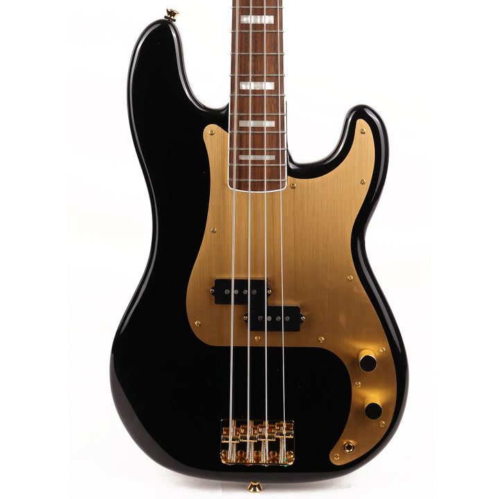 Squier 40th Anniversary Precision Bass Gold Edition Black