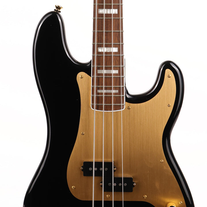 Squier 40th Anniversary Precision Bass Gold Edition Black