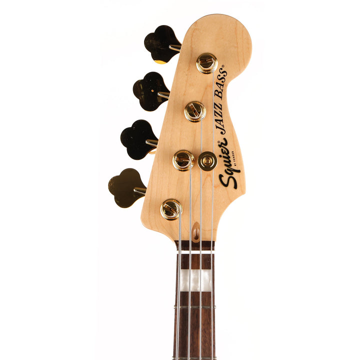 Squier 40th Anniversary Jazz Bass Gold Edition Olympic White