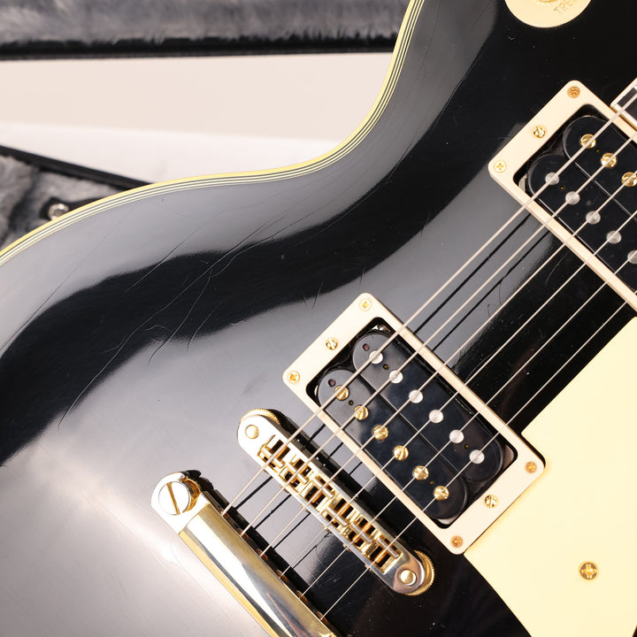 Gibson Custom Shop Les Paul Custom Made 2 Measure Cream Plastics and Gold Hardware Ultra Light Aged