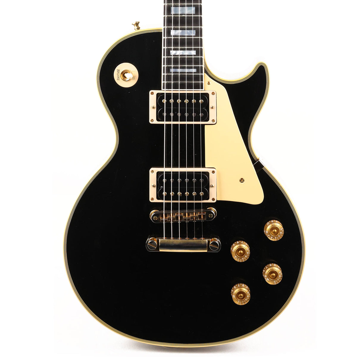 Gibson Custom Shop Les Paul Custom Made 2 Measure Cream Plastics and Gold Hardware Ultra Light Aged — 1