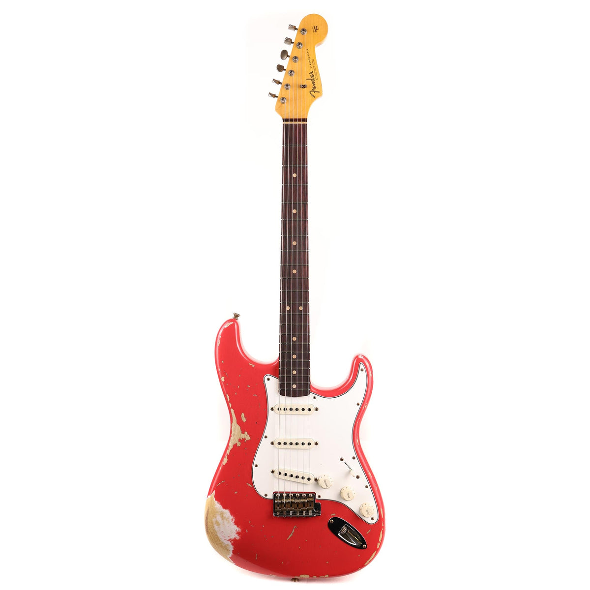 Fender Custom Shop Korina 1963 Stratocaster Fiesta Red Heavy Relic Used — 2