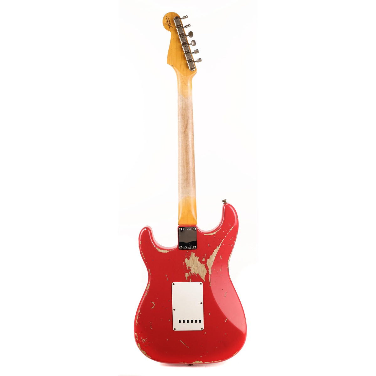 Fender Custom Shop Korina 1963 Stratocaster Fiesta Red Heavy Relic Used — 3