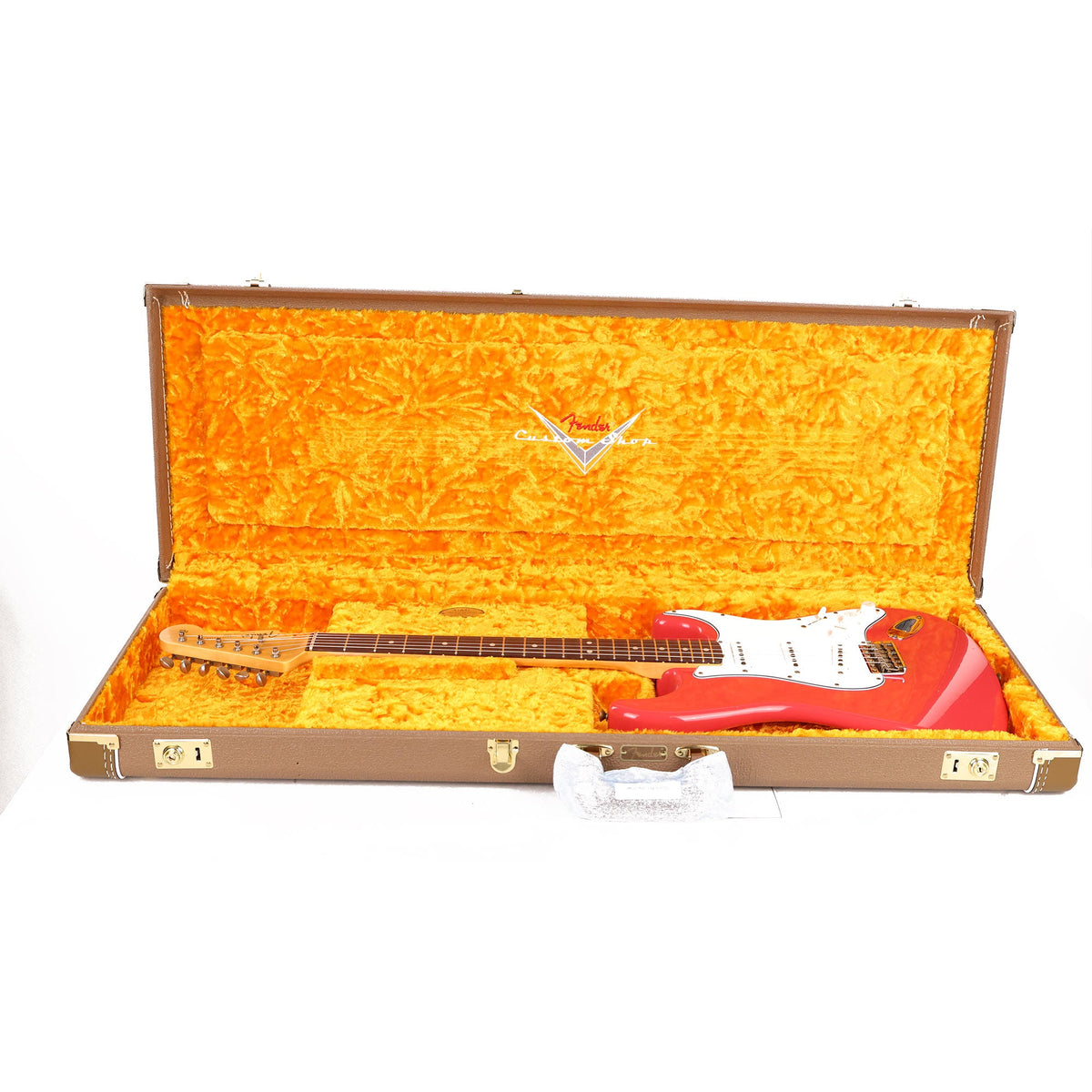 Fender Custom Shop Korina 1963 Stratocaster Fiesta Red Journeyman Relic — 9
