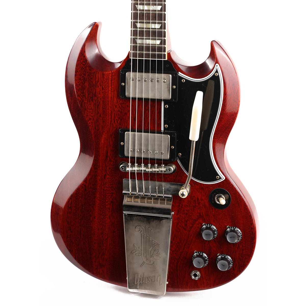 Gibson Custom Shop 1964 SG Standard Reissue Maestro VOS Cherry Red — 7