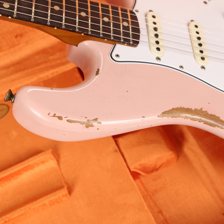 Fender Custom Shop 1960s Stratocaster Roasted Alder Shell Pink Heavy Relic 2023