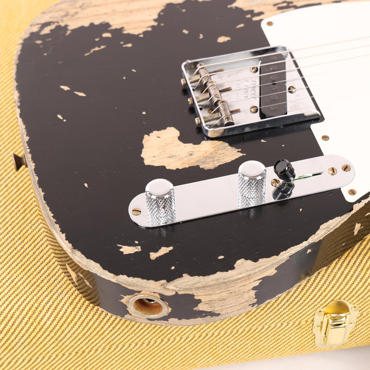 Fender Custom Shop Limited Edition 1950 Double Esquire Super Heavy Relic Aged Black — 8