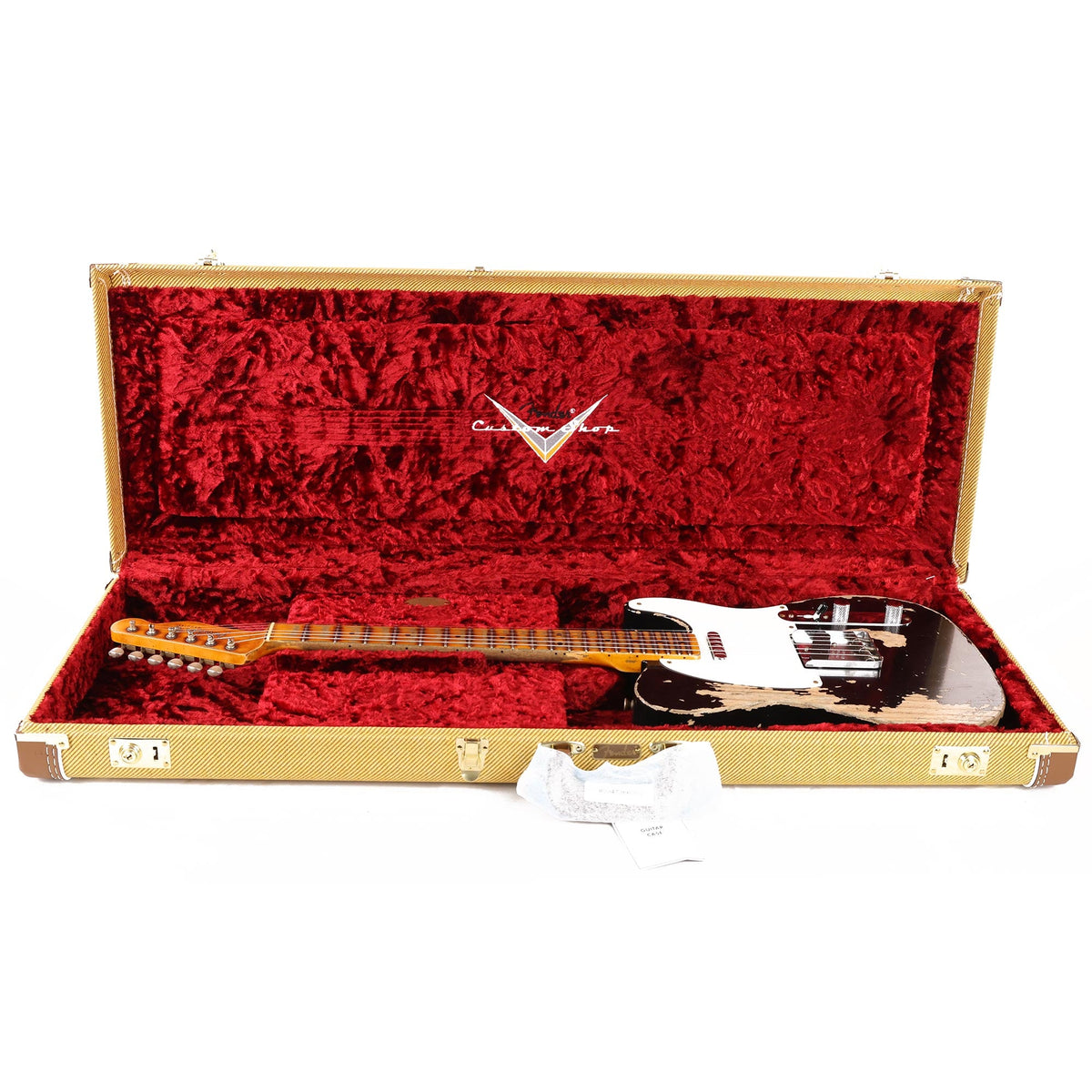 Fender Custom Shop Limited Edition 1950 Double Esquire Super Heavy Relic Aged Black — 11