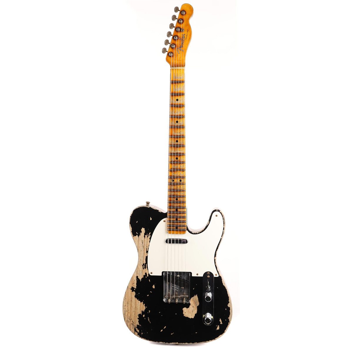 Fender Custom Shop Limited Edition 1950 Double Esquire Super Heavy Relic Aged Black — 2