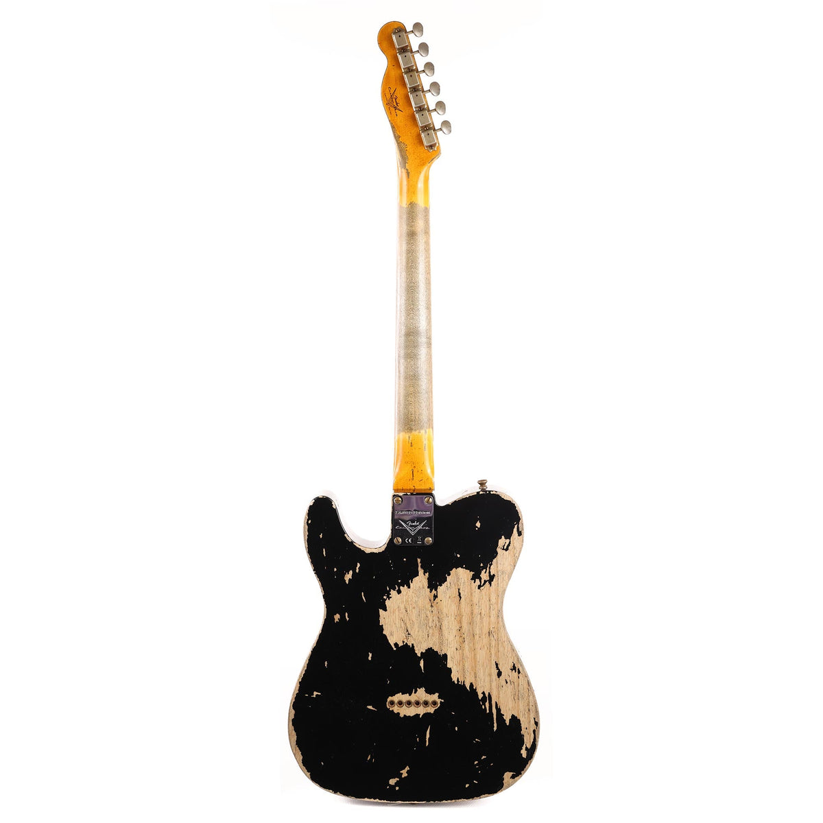 Fender Custom Shop Limited Edition 1950 Double Esquire Super Heavy Relic Aged Black — 3