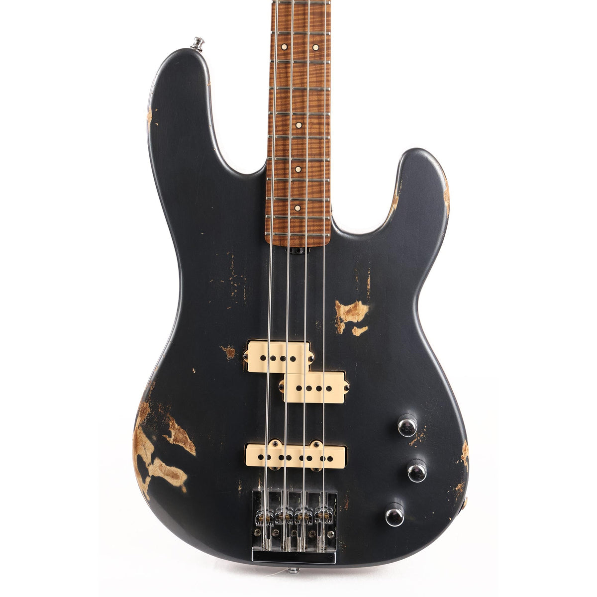 Charvel Custom Shop San Dimas Bass IV Nitro Relic Masterbuilt Joe Williams Charcoal Frost — 1