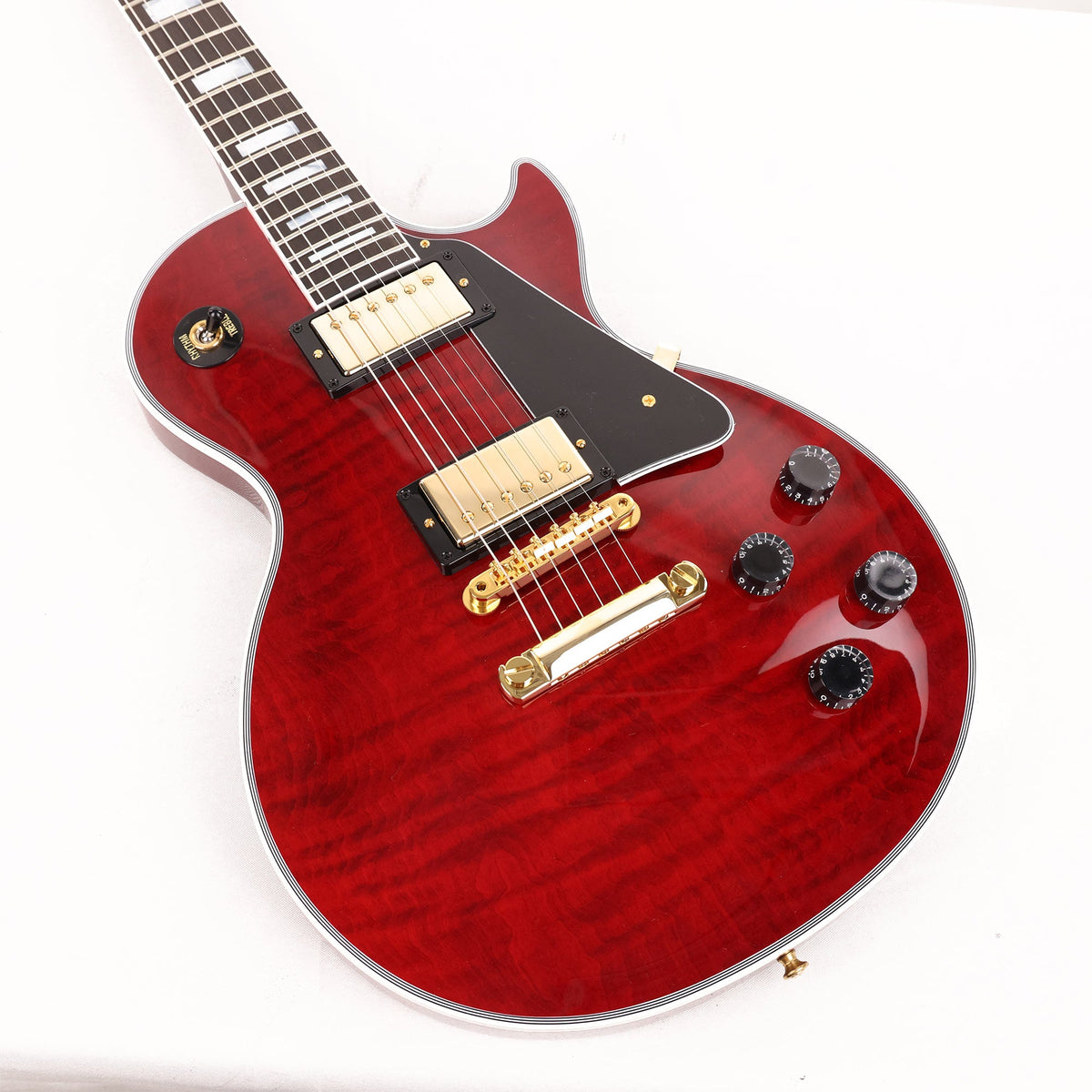 Gibson Custom Shop Les Paul Axcess Custom Figured Top Wine Red Made 2 Measure — 8