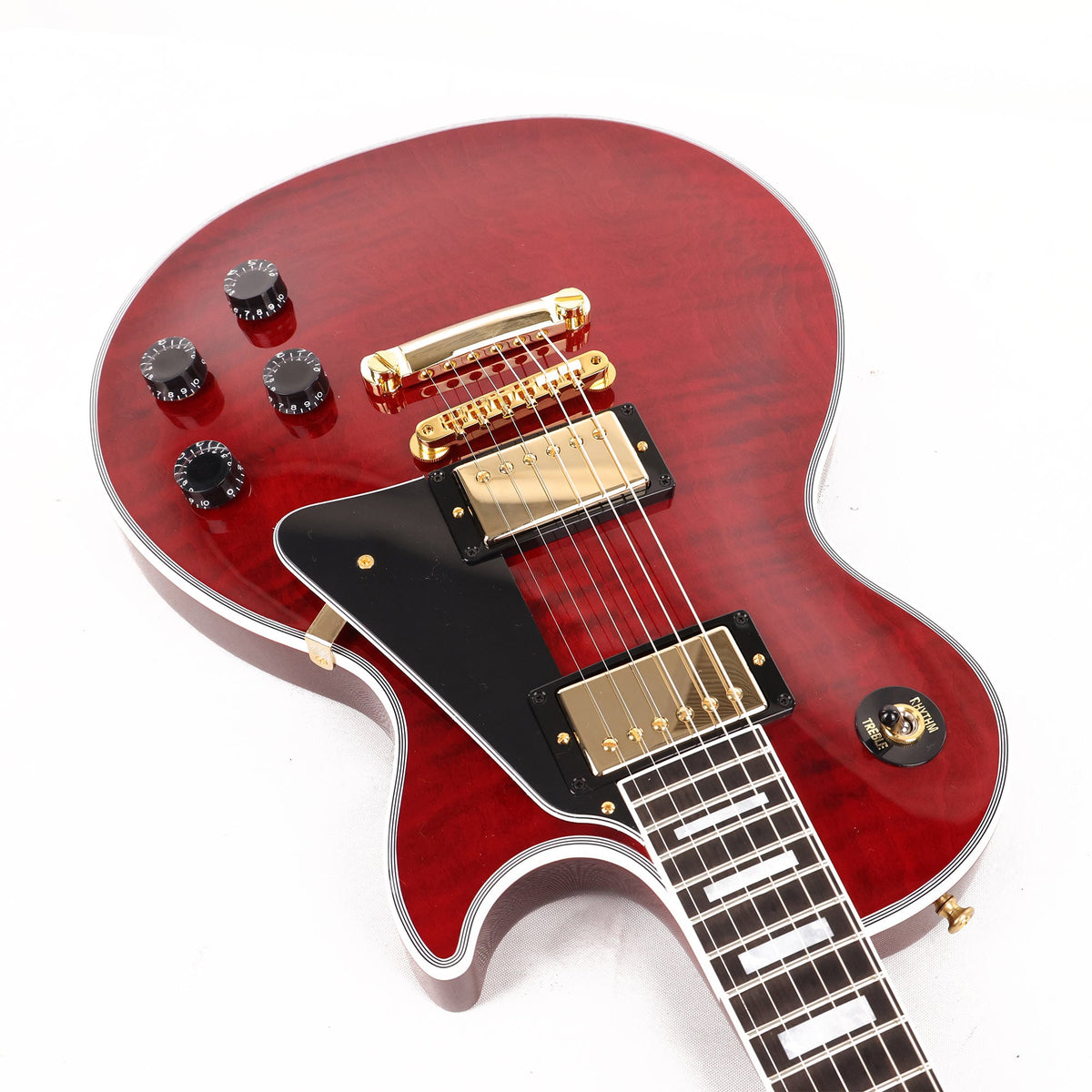 Gibson Custom Shop Les Paul Axcess Custom Figured Top Wine Red Made 2 Measure — 9