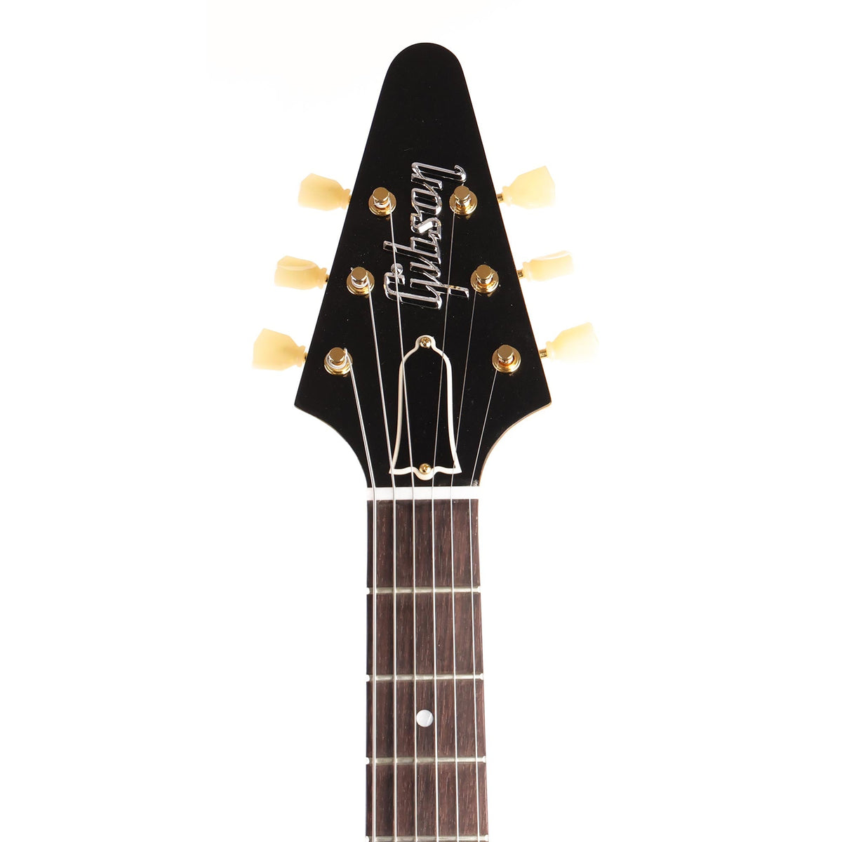 Gibson Custom Shop 1958 Korina Flying V Reissue Black Pickguard Natural — 4