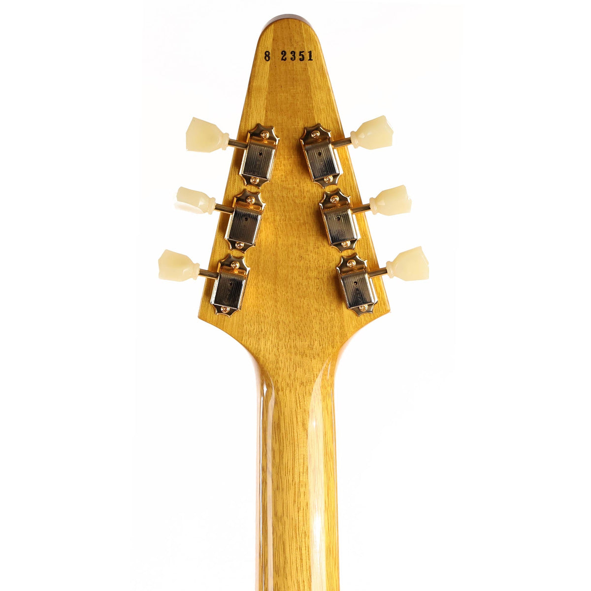 Gibson Custom Shop 1958 Korina Flying V Reissue Black Pickguard Natural — 5