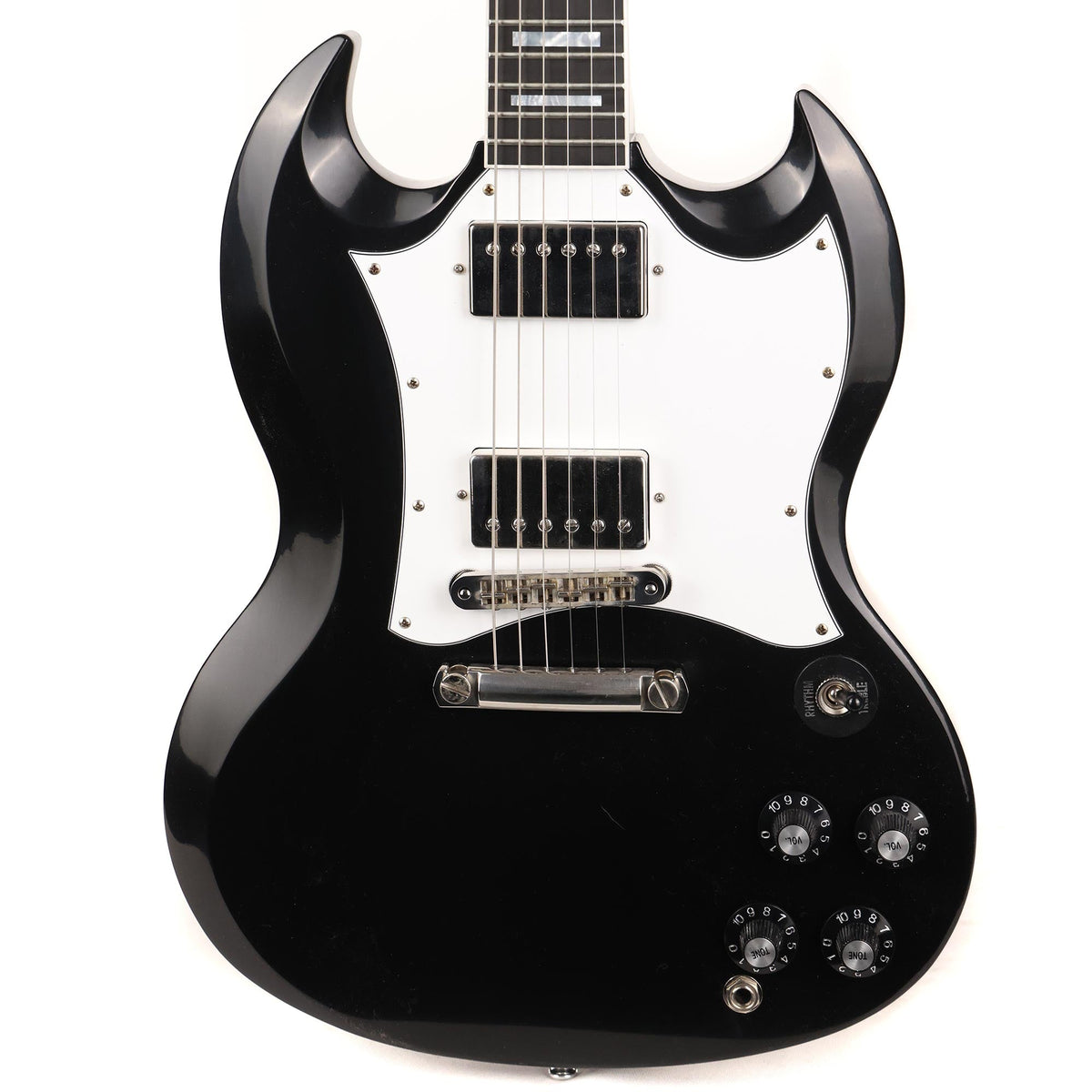 Gibson Custom Shop SG Custom Made 2 Measure VOS Ebony | The Music Zoo
