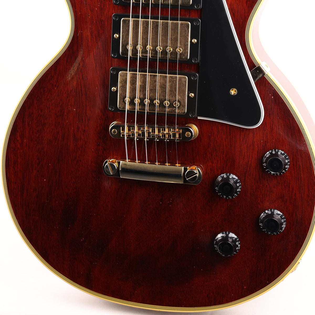 Gibson Custom Shop Les Paul Custom Mahogany Top Sherry Red Ultra Light Aged — 6